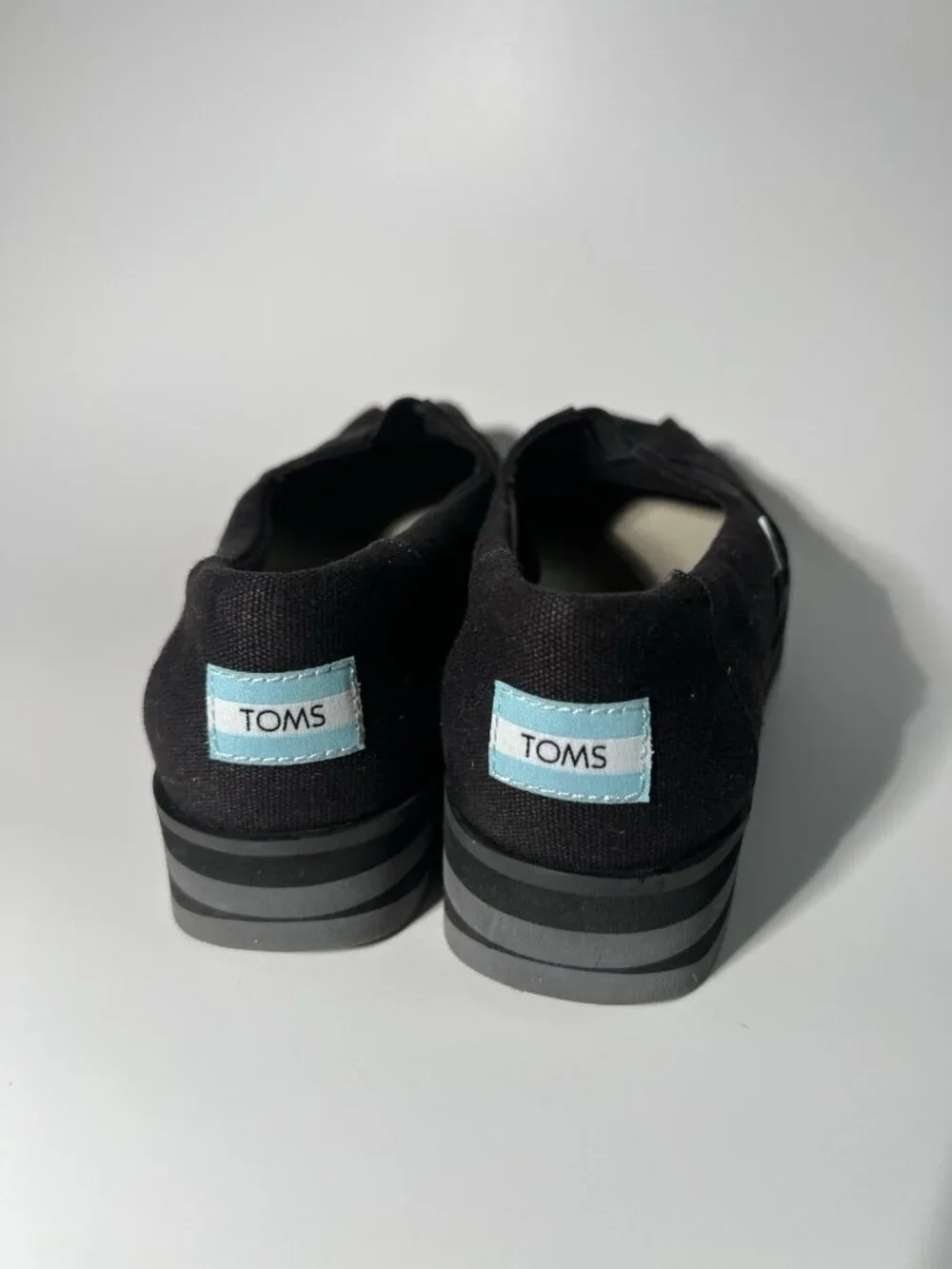 TOMS Alpargata Midform Slip-On Loafers Black Women’s Size 7.5